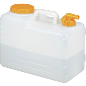 RELAXDAYS - Tanica Con Rubinetto, 15 Litri, Plastica Senza Bpa, Coperchio, Manico, Bottiglia Viaggio, Bianco Arancione RELAXDAYS - Tanica Con Rubinetto, 15 Litri, Plastica Senza Bpa, Coperchio, Manico, Bottiglia Viaggio, Bianco Arancione