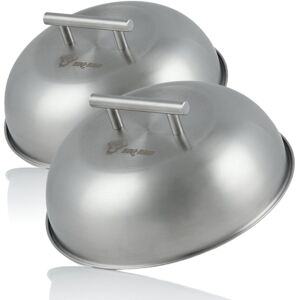 BBQ-TORO Campana Riscaldante In Acciaio Inox (2 Pezzi) Ø 23 Cm Glosche, Campana Da Portata - BBQ-TORO Campana Riscaldante In Acciaio Inox (2 Pezzi) Ø 23 Cm Glosche, Campana Da Portata -