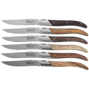 OEM Coltelli Da Bistecca Laguiole Luxury Line In Legno Misto OEM Coltelli Da Bistecca Laguiole Luxury Line In Legno Misto