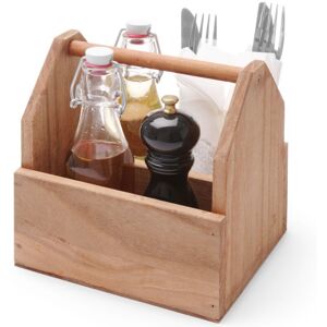 HENDI Organizzatore Da Tavolo Per Spezie E Posate, In Legno, Con Maniglia - 664315 HENDI Organizzatore Da Tavolo Per Spezie E Posate, In Legno, Con Maniglia - 664315