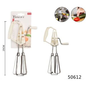 TRADE SHOP TRAESIO Kaela - Batti Uova Manuale Frusta Sbattitore Doppia Sbattiuova Dolci Utensile 25cm 50612 - TRADE SHOP TRAESIO Kaela - Batti Uova Manuale Frusta Sbattitore Doppia Sbattiuova Dolci Utensile 25cm 50612 -