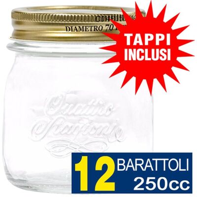 Bormioli Rocco - Quattro Stagioni 250 ml - Barattolo di vetro Bormioli Rocco - Quattro Stagioni 250 ml - Barattolo di vetro