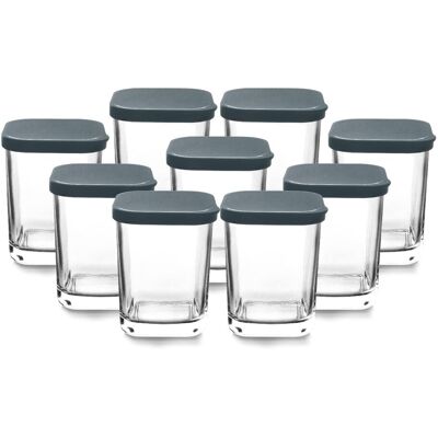 Lacor LR69439 Barattoli di vetro 170ml - Set di 9 Accessori per yogurt Lacor LR69439 Barattoli di vetro 170ml - Set di 9 Accessori per yogurt