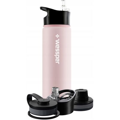 Wessper - Activemax Steeline - Rosa - Bottiglia termica Wessper - Activemax Steeline - Rosa - Bottiglia termica