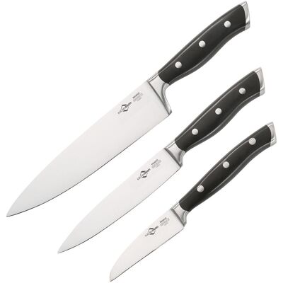 Primus Kuchenprofi - Set di 3 coltelli - 50CrMoV15 - Set coltelli Primus Kuchenprofi - Set di 3 coltelli - 50CrMoV15 - Set coltelli