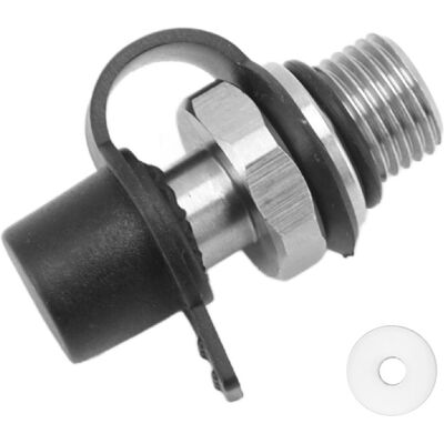 VISTRECK Connettore Maschio M10x1 Per Gonfiaggio Con Co2, Componenti In Acciaio Inox Per Bottiglie Di Acqua Gassata Con Guarnizione. VISTRECK Connettore Maschio M10x1 Per Gonfiaggio Con Co2, Componenti In Acciaio Inox Per Bottiglie Di Acqua Gassata Con Guarnizione.