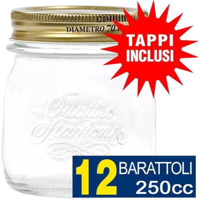 Bormioli Rocco - Quattro Stagioni 250 ml - Barattolo di vetro Bormioli Rocco - Quattro Stagioni 250 ml - Barattolo di vetro