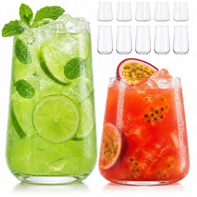 RELAXDAYS 12 Pz., 450 Ml & 550 Ml, Acqua, Succhi, Bibite, Lavabili In Lavastoviglie, Trasparenti RELAXDAYS 12 Pz., 450 Ml & 550 Ml, Acqua, Succhi, Bibite, Lavabili In Lavastoviglie, Trasparenti