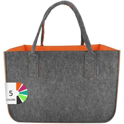 Leviatan Borsa in feltro sintetico arancione - Borsa Leviatan Borsa in feltro sintetico arancione - Borsa
