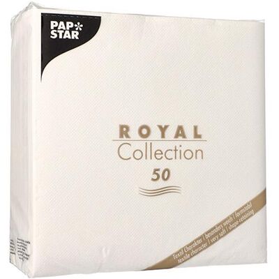 PAPSTAR Tovaglioli Da Catering 40x40 Cm, Bianco Royal, 50 Pezzi PAPSTAR Tovaglioli Da Catering 40x40 Cm, Bianco Royal, 50 Pezzi