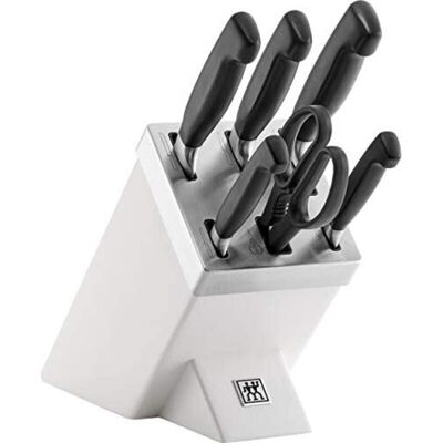ZWILLING Four Star 35148-207-0 Set Di Coltelli Da Cucina/tagliere 7 Pz. Bianco - ZWILLING Four Star 35148-207-0 Set Di Coltelli Da Cucina/tagliere 7 Pz. Bianco -