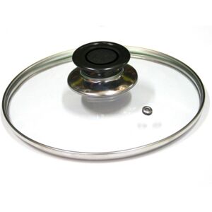 TRADE SHOP TRAESIO - Coperchio In Vetro Temperato Per Padella Pentola Casseruola Tegame Diametro - -18 Cm - TRADE SHOP TRAESIO - Coperchio In Vetro Temperato Per Padella Pentola Casseruola Tegame Diametro - -18 Cm -