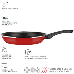Fagor S.ofsarten Optimax Ø24cm Acciaio Rosso Aisi 430 Fagor S.ofsarten Optimax Ø24cm Acciaio Rosso Aisi 430