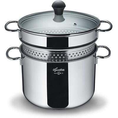 LAGOSTINA Pastaiola Pentola Acciaio Inossidabile 22cm 5lt LAGOSTINA Pastaiola Pentola Acciaio Inossidabile 22cm 5lt