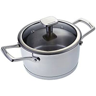 MONETA Accordo Casseruola Acciaio Inossidabile Induzione 24 Cm MONETA Accordo Casseruola Acciaio Inossidabile Induzione 24 Cm