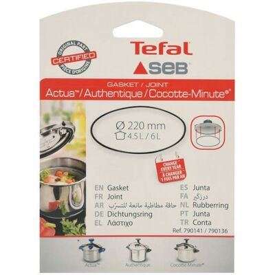 Guarnizione per pentola a pressione Seb - Compatibile con modelli 4,5L e 6L Guarnizione per pentola a pressione Seb - Compatibile con modelli 4,5L e 6L