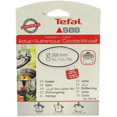 Guarnizione pentola a pressione Seb 10-22L - D268 alluminio acciaio inox Guarnizione pentola a pressione Seb 10-22L - D268 alluminio acciaio inox
