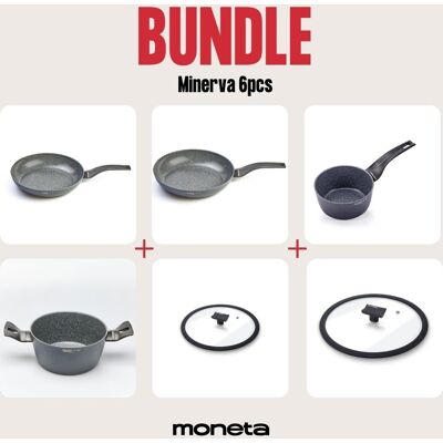 MONETA Minerva Batteria 6 Pezzi MONETA Minerva Batteria 6 Pezzi