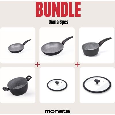 MONETA Diana Batteria 6 Pezzi MONETA Diana Batteria 6 Pezzi