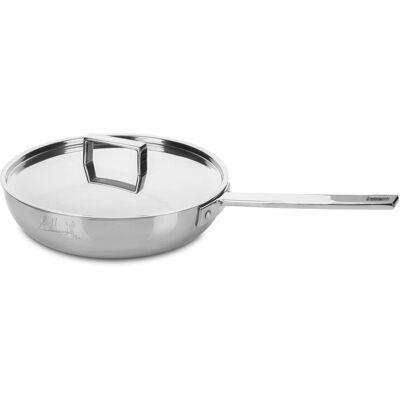 MEPRA Padella Attiva Acciaio Induzione Coperchio 22 Cm MEPRA Padella Attiva Acciaio Induzione Coperchio 22 Cm