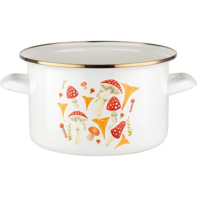 OEM Pentola Smaltata Emalia Polska Pleszew Funghi 22 Cm 4,8 L OEM Pentola Smaltata Emalia Polska Pleszew Funghi 22 Cm 4,8 L