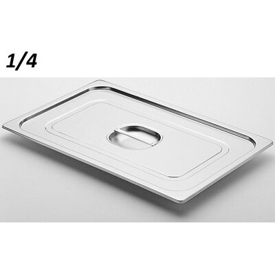 DBMARK GNL14000 - Coperchio in Acciaio Inox GN 1/4 - 16,2x26,5cm - Accessorio Cucina DBMARK GNL14000 - Coperchio in Acciaio Inox GN 1/4 - 16,2x26,5cm - Accessorio Cucina