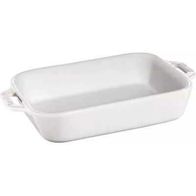 Staub Piatto Rettangolare In Ceramica 40511-151-0 - Bianco 4,5 L Staub Piatto Rettangolare In Ceramica 40511-151-0 - Bianco 4,5 L