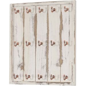 HHG Appendibicchieri Porta Tazzine Cucina Shabby Vintage Marano Legno Di Paulonia 15 Ganci Bianco HHG Appendibicchieri Porta Tazzine Cucina Shabby Vintage Marano Legno Di Paulonia 15 Ganci Bianco