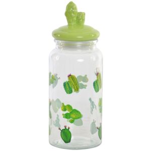 DKD HOME DECOR Barattolo Ceramica Cristallo Cactus Pe Boho (1400 Ml) (10,5 X 28 Cm) DKD HOME DECOR Barattolo Ceramica Cristallo Cactus Pe Boho (1400 Ml) (10,5 X 28 Cm)