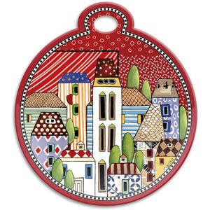 Egan Sottopentola Paese Mio Ceramica Rosso 17x19 Cm Egan Sottopentola Paese Mio Ceramica Rosso 17x19 Cm