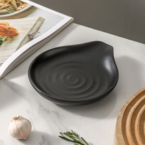 TUSERXLN Poggia-cucchiaio In Ceramica, Piccolo Poggia-utensili Multifunzionale Per Cucchiaini Da Caffè E Spatole, Porta-cucchiaio In Porcellana Vintage Resistente Al Calore (nero) TUSERXLN Poggia-cucchiaio In Ceramica, Piccolo Poggia-utensili Multifunzionale Per Cucchiaini Da Caffè E Spatole, Porta-cucchiaio In Porcellana Vintage Resistente Al Calore (nero)