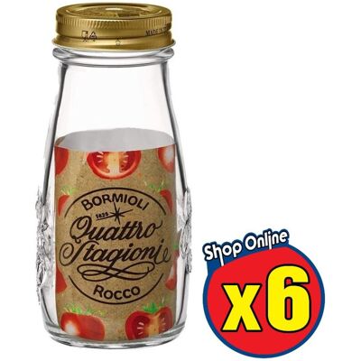 BORMIOLI ROCCO 6 Bottiglie Bormioli Quattro Stagioni Da 400 Ml Con Tappi 56 Mm BORMIOLI ROCCO 6 Bottiglie Bormioli Quattro Stagioni Da 400 Ml Con Tappi 56 Mm