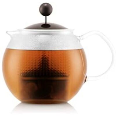 Bodum Teiera Da 0,5 L In Vetro Con Filtro In Plastica Marrone - Assam - Bodum Teiera Da 0,5 L In Vetro Con Filtro In Plastica Marrone - Assam -