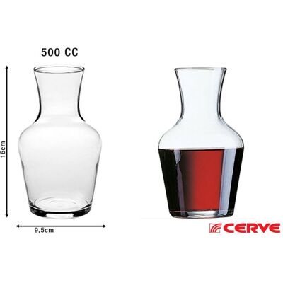 BIGHOUSE IT Cerve Carafon Set 6 Caraffe Acqua E Vino 50 Cl BIGHOUSE IT Cerve Carafon Set 6 Caraffe Acqua E Vino 50 Cl