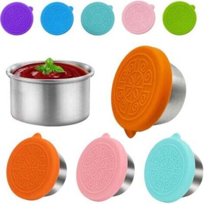 OEM Mini Contenitori Per Salse, Tazzine Per Salse In Acciaio Inox Da 50 Ml, Contenitori Ermetici Per Condimenti Con Spazzolino Per La Pulizia, Contenitori Per Condimenti Per Insalate, Tazzine Per Salse OEM Mini Contenitori Per Salse, Tazzine Per Salse In Acciaio Inox Da 50 Ml, Contenitori Ermetici Per Condimenti Con Spazzolino Per La Pulizia, Contenitori Per Condimenti Per Insalate, Tazzine Per Salse