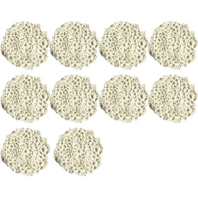 FORTUNEVILLE Piccoli Sottobicchieri Rotondi In Cotone All'uncinetto, 10 Cm, 10 Pezzi, Colore Misto FORTUNEVILLE Piccoli Sottobicchieri Rotondi In Cotone All'uncinetto, 10 Cm, 10 Pezzi, Colore Misto