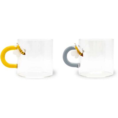 Western Digital Set 2 Tazzine Caffè Vetro Borosilicato 130 Ml Decoro Ape Western Digital Set 2 Tazzine Caffè Vetro Borosilicato 130 Ml Decoro Ape