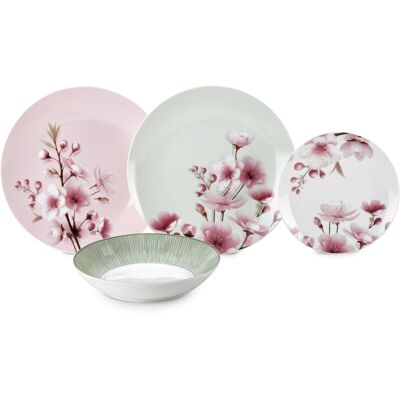 FADE Servizio Tavola Porcellana Spring 18 Pezzi FADE Servizio Tavola Porcellana Spring 18 Pezzi