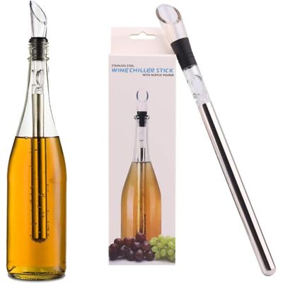 Madeira Decanter, Refrigeratore E Versatore Per Vino 3 In 1 Dotato Di Asta Refrigerante In Acciaio Inox Un Accessorio Indispensabile Per Ogni Bar. Madeira Decanter, Refrigeratore E Versatore Per Vino 3 In 1 Dotato Di Asta Refrigerante In Acciaio Inox Un Accessorio Indispensabile Per Ogni Bar.