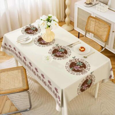 TORMATOR Tovaglia Rettangolare Impermeabile In Pvc Per Esterni, In Tela Cerata, Antimacchia, Ideale Per Feste, Compleanni, Sale Da Pranzo E Cucine (140x140 Cm) TORMATOR Tovaglia Rettangolare Impermeabile In Pvc Per Esterni, In Tela Cerata, Antimacchia, Ideale Per Feste, Compleanni, Sale Da Pranzo E Cucine (140x140 Cm)