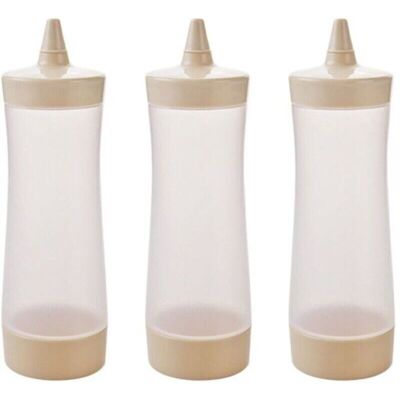 LIIYIELA Set Di 3 Bottiglie Di Plastica Comprimibili Per Condimenti, Dispenser Per Salse, Accessori Per Barbecue Per Ketchup, Senape, LIIYIELA Set Di 3 Bottiglie Di Plastica Comprimibili Per Condimenti, Dispenser Per Salse, Accessori Per Barbecue Per Ketchup, Senape,