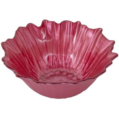 ATMOSPHERA Piatto In Vetro Con Fiori Di Rosa - Créateur D'Intérieur ATMOSPHERA Piatto In Vetro Con Fiori Di Rosa - Créateur D'Intérieur