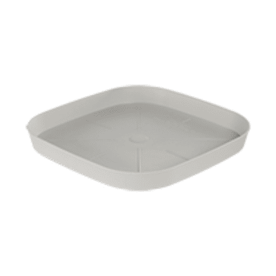 ALTRO Sottovaso Quadro 38 Cm Bianco Pietra ALTRO Sottovaso Quadro 38 Cm Bianco Pietra