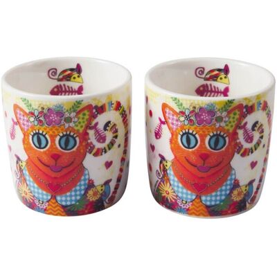 ALTRO Set Tazzine Caffè Kaleidoscope 100ml Ginger 2 Pezzi Porcellana Maxwell & Williams ALTRO Set Tazzine Caffè Kaleidoscope 100ml Ginger 2 Pezzi Porcellana Maxwell & Williams