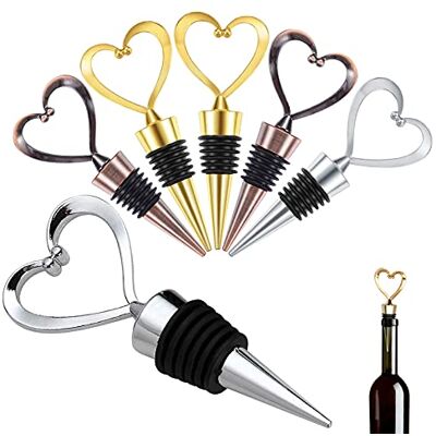 NO BRAND 6 Tappi Per Bottiglie Di Vino, Riutilizzabili In Lega Di Zinco, Ideali Per Vino, Liquori, Bevande E Cocktail. NO BRAND 6 Tappi Per Bottiglie Di Vino, Riutilizzabili In Lega Di Zinco, Ideali Per Vino, Liquori, Bevande E Cocktail.