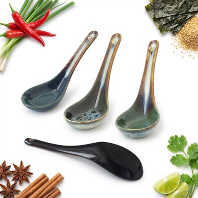 OEM Cucchiaio In Ceramica Per Zuppa Ramen 15 Ml. Cucchiaio Da Tavola 16,5 Cm OEM Cucchiaio In Ceramica Per Zuppa Ramen 15 Ml. Cucchiaio Da Tavola 16,5 Cm