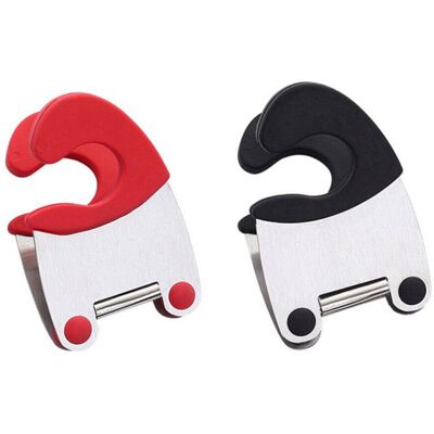 OEM Due Morsetti Per Pentole In Acciaio Inox, Utilizzabili Anche Come Poggia-cucchiaio. OEM Due Morsetti Per Pentole In Acciaio Inox, Utilizzabili Anche Come Poggia-cucchiaio.