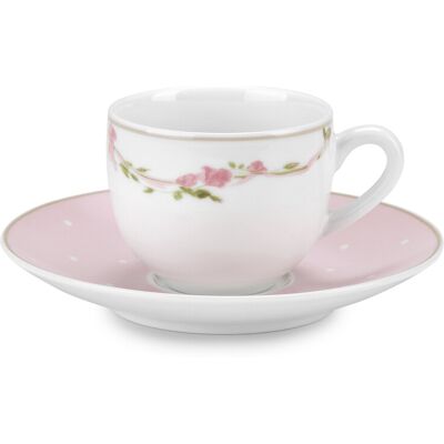 FADE Set Caffè Arabella Porcellana Decorata Colori Assortiti 6 Persone FADE Set Caffè Arabella Porcellana Decorata Colori Assortiti 6 Persone
