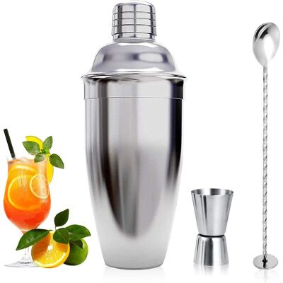 NO BRAND Shaker Per Cocktail, Set Per La Preparazione Di Cocktail, Shaker Per Martini, Shaker Con Filtro Da 750 Ml, Strumento Per Miscelare Da Barman, Set Per Preparare Liquori In Casa NO BRAND Shaker Per Cocktail, Set Per La Preparazione Di Cocktail, Shaker Per Martini, Shaker Con Filtro Da 750 Ml, Strumento Per Miscelare Da Barman, Set Per Preparare Liquori In Casa