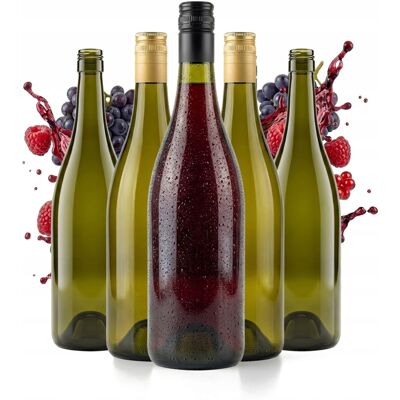OEM 5 Bottiglie Di Vino Color Oliva Da 1 Litro Per Vino Rosso E Liquori Rosati Da 1000 Ml OEM 5 Bottiglie Di Vino Color Oliva Da 1 Litro Per Vino Rosso E Liquori Rosati Da 1000 Ml